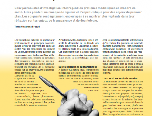 Découvrir la démarche de Re-Check avec «La santé au prisme des médias»